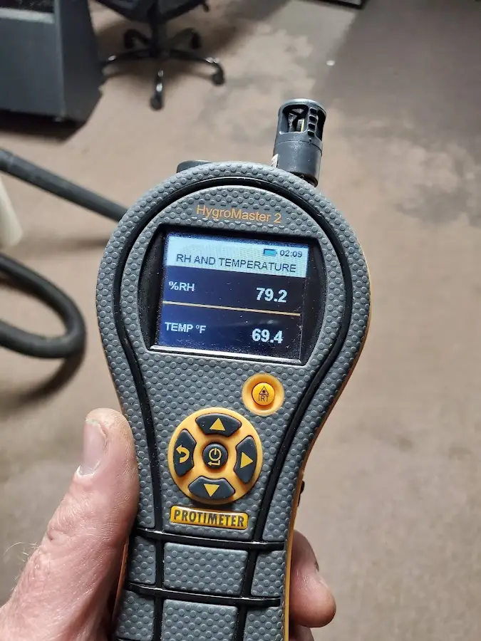 Moisture meter humidity assessment for Mold Remediation & Removal in Beachwood